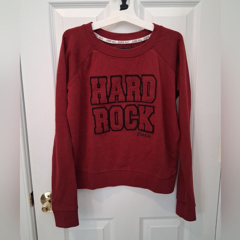 Hard Rock Cafe Paris Red Sweatshirt